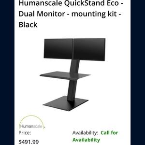 Humanscale quickstand eco dual monitor